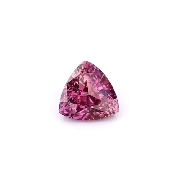 natural sri lankan pink sapphire trillion cut