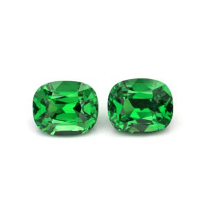 Tsavoirte -Vivid Green Pair – 3.07 Ct